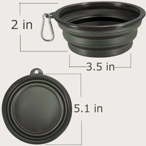 COLLAPSIBLE DOG/CAT TRAVEL BOWL  - Picture 8 of 8